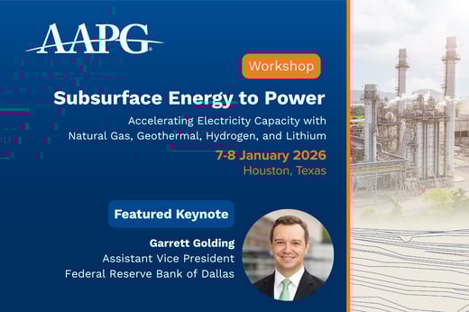 AAPG Subsurface Energy Workshop-Keynote Announced