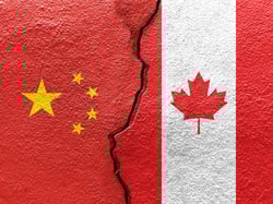 Canada and China flag_icedmocha