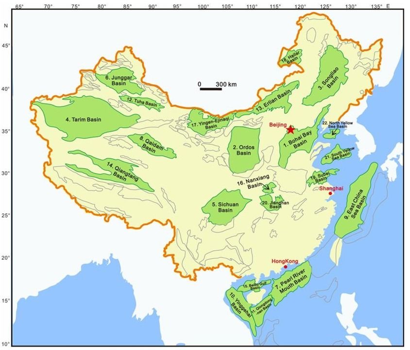 Chinas offshore basins
