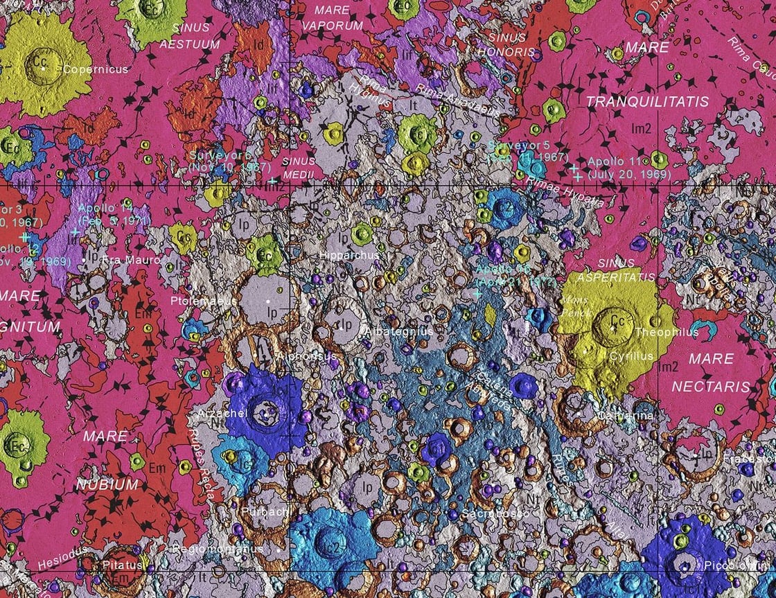 Geological Map of the Moon