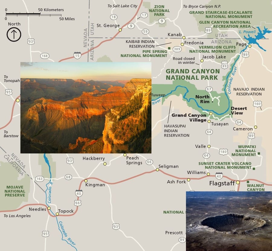 Meteor Crater’s Impact on Grand Canyon