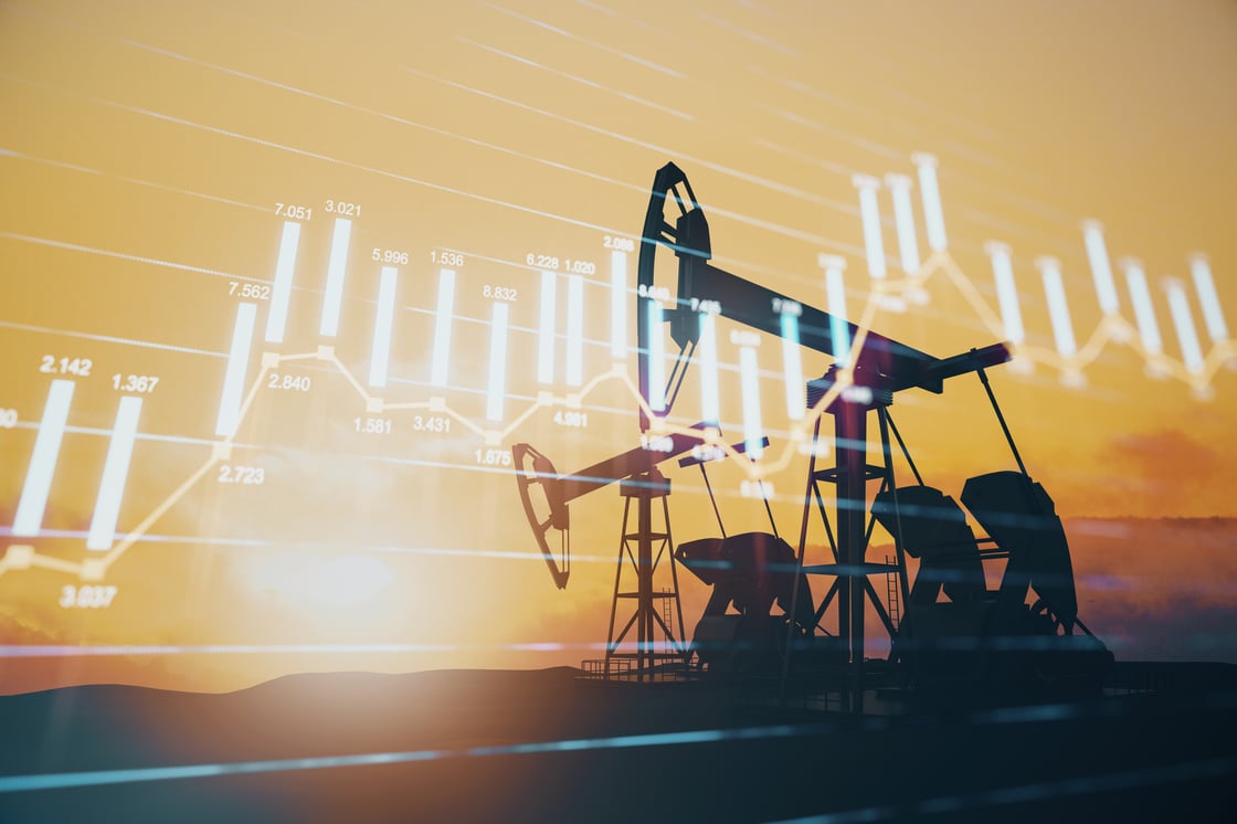 Oil pump jack and graphs