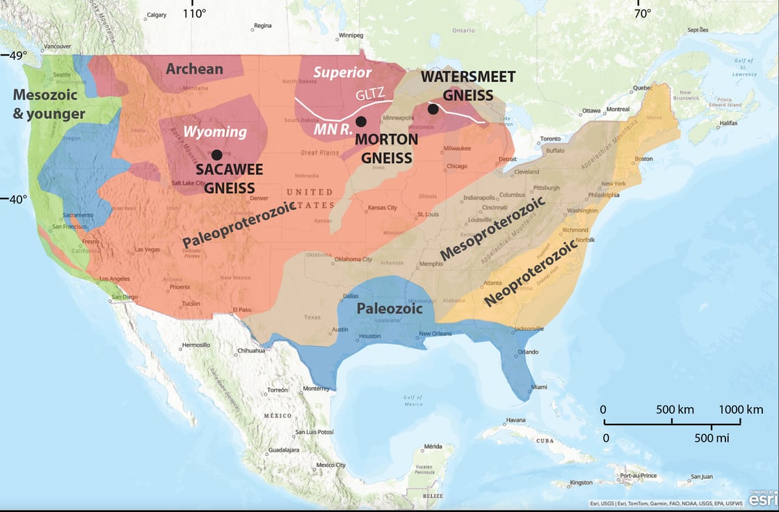 Oldest rocks map_GSA