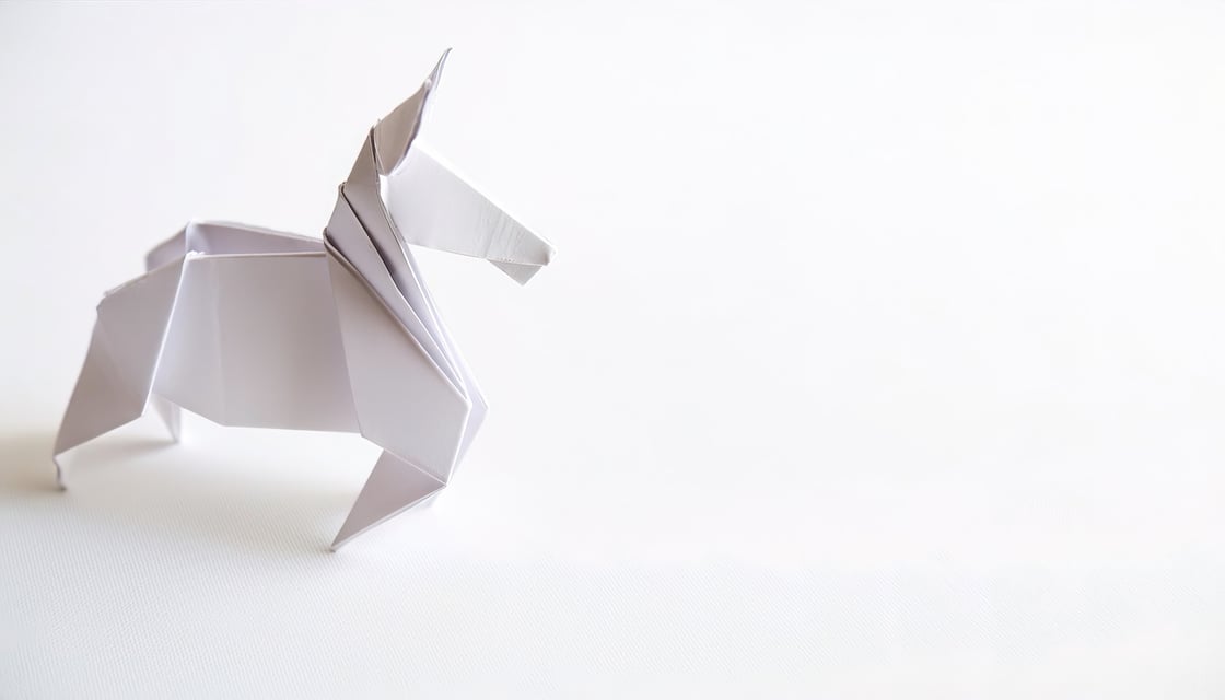 White horse oragami