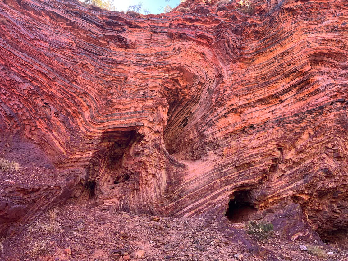 folds at Hamersley gorge